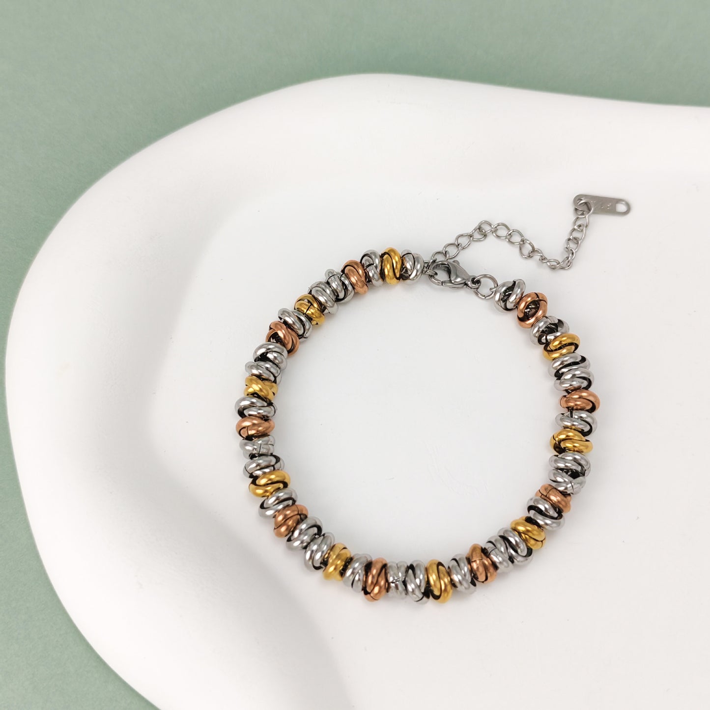 Circular Bead High-end Non Fading Bracelet