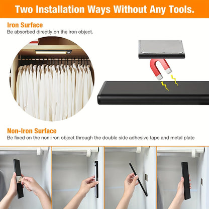 SmartSense LED Night Light - Super Slim, Motion Sensor, USB Rechargeable, Automatic On/Off, Versatile for Under Cabinets, Wardrobes, Bedrooms, Kitchens - Perfect for Home Lighting