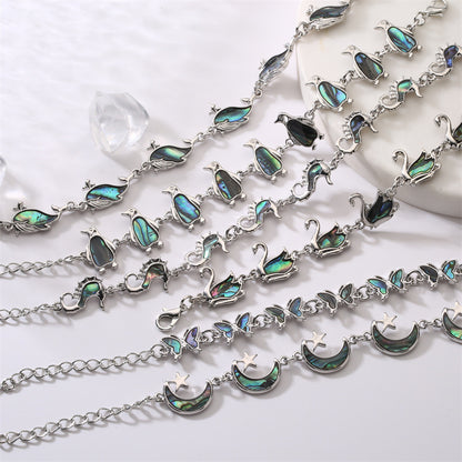 Love Cross Bracelet DIY Abalone Shell Bracelet