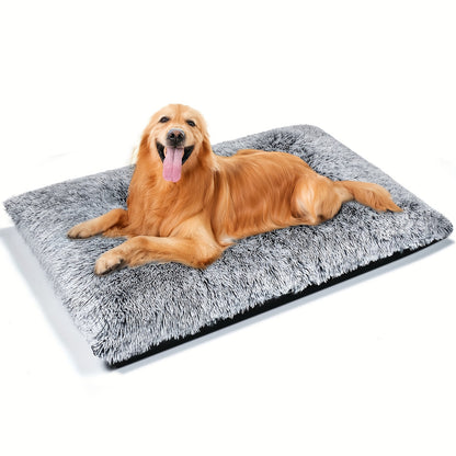 Dog Bed, Plush Soft Pet Mat Pad & Furniture, Washable Anti-Slip Dog Crate Bed For Large Medium Small Dogs And Cats