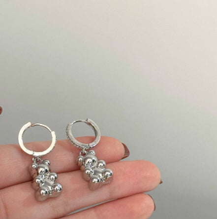 New Arrival Earrings Dainty Luxury Bear Design Niche And Unique