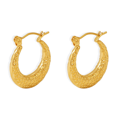 French-style Instagram-worthy Polka-dot C-shaped All-matching Earrings