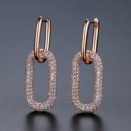 Jinse Light Luxury Ear Clips, Fashionable And Stylish, European And American Style, Unique For Women