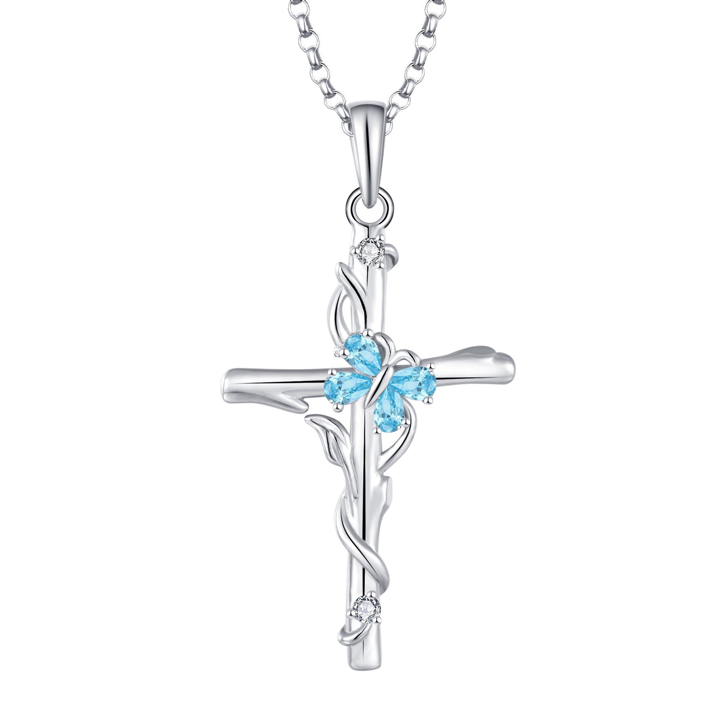 Cross Necklace Sterling Silver Women S925 Silver Pendant Silver Jewellery Zircon Jewellery.Free Shipping.Delivery Time:3weeks