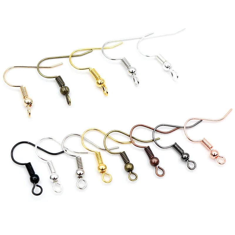100pcs/lot 20x17mm DIY Earring Findings Earrings Clasps Hooks Fittings DIY Jewelry Making Accessories Iron Hook Earwire Jewelry - Giftcare 