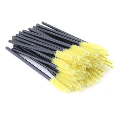 Hot 5-50 Pcs Crystal Eyelash Brushes Diamond Handle Mascara Wands Eyelash Extension Makeup Tools Eyelash Brush wholesale
