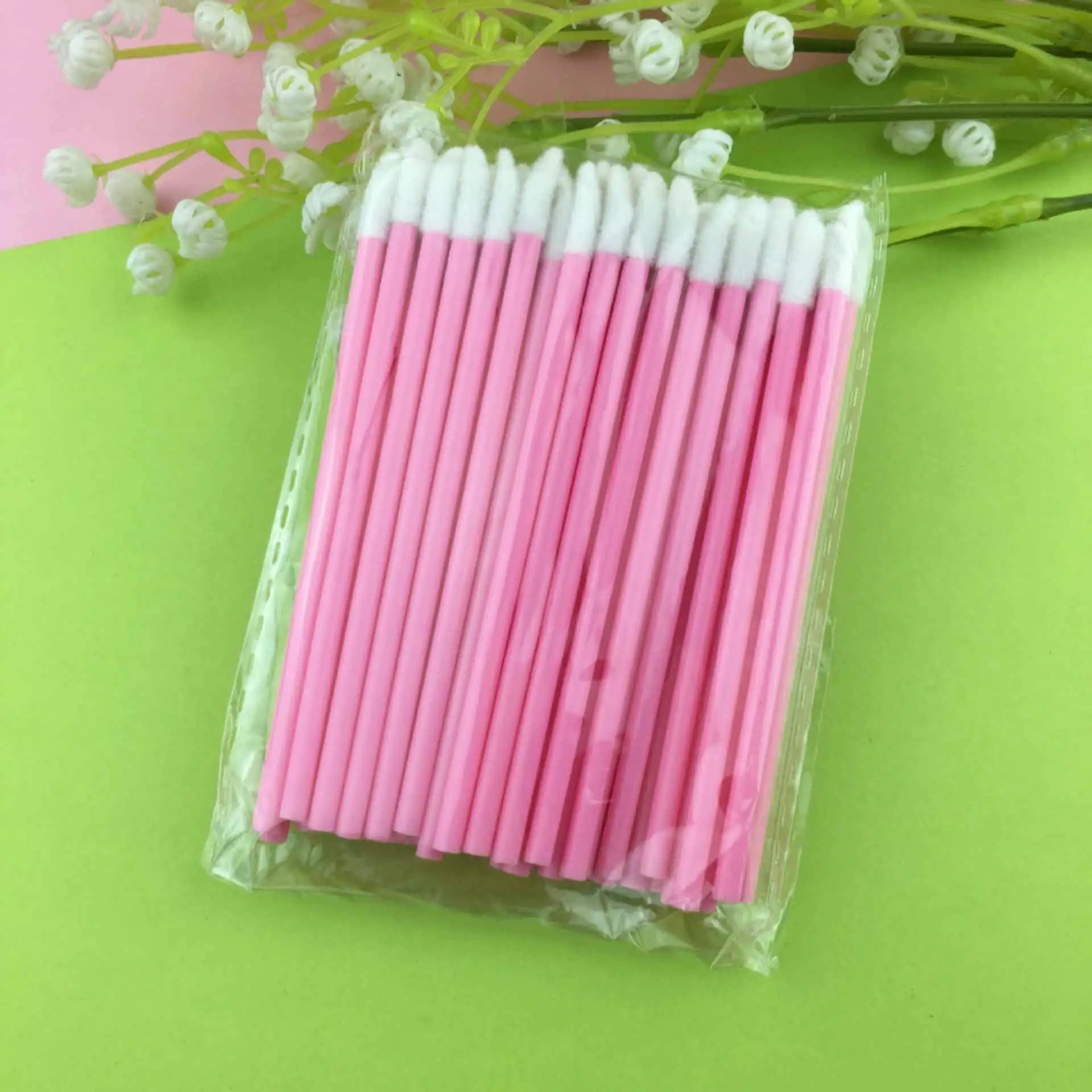 5/50pcs New Disposable Cosmetic Lip Brush Lipstick Lip Glossy Wands Pen Cleaner Applicator Eyeshadow Gloss Makeup Brushes Tools - Giftcare 