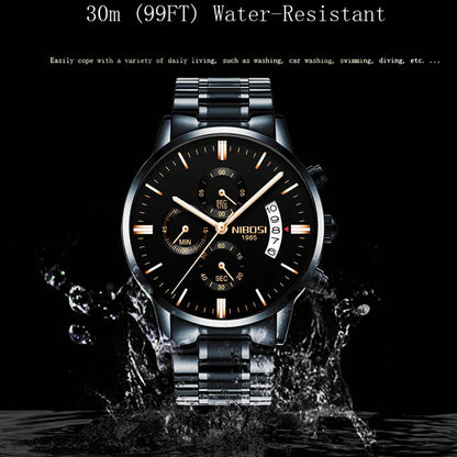 NIBOSI Men Watches Luxury Famous Top Brand Men's Fashion Casual Dress Watch Military Quartz Wristwatches Relogio Masculino Saat - Giftcare 