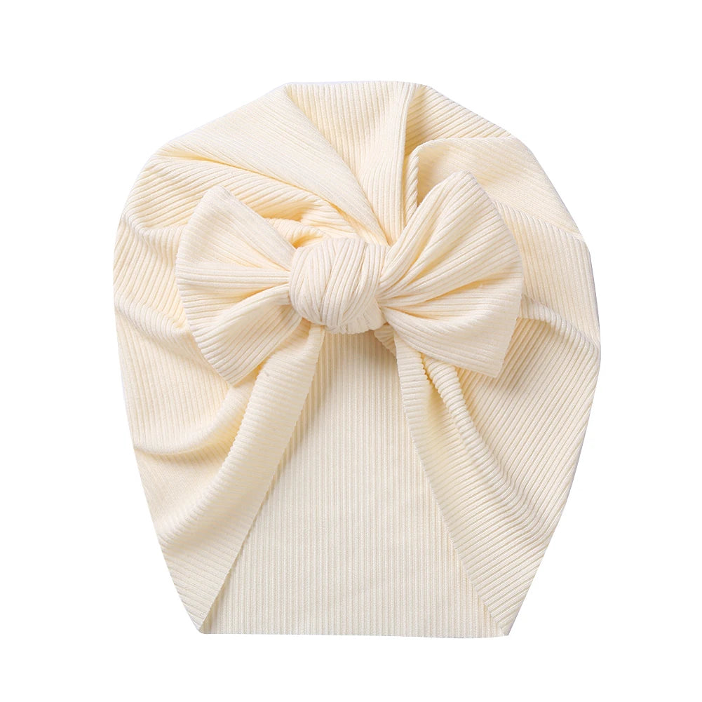 Baby Accessories For Newborn Toddler Kids Baby Girl Boy Turban Cotton Beanie Hat Winter Cap Knot Solid Soft Hospital Caps