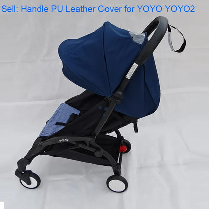 Baby Stroller Accessories leather Protective Case Cover and Armrest Bumper Bar Handrail Handle for Babyzenes Yoyo Yoya+ Pram