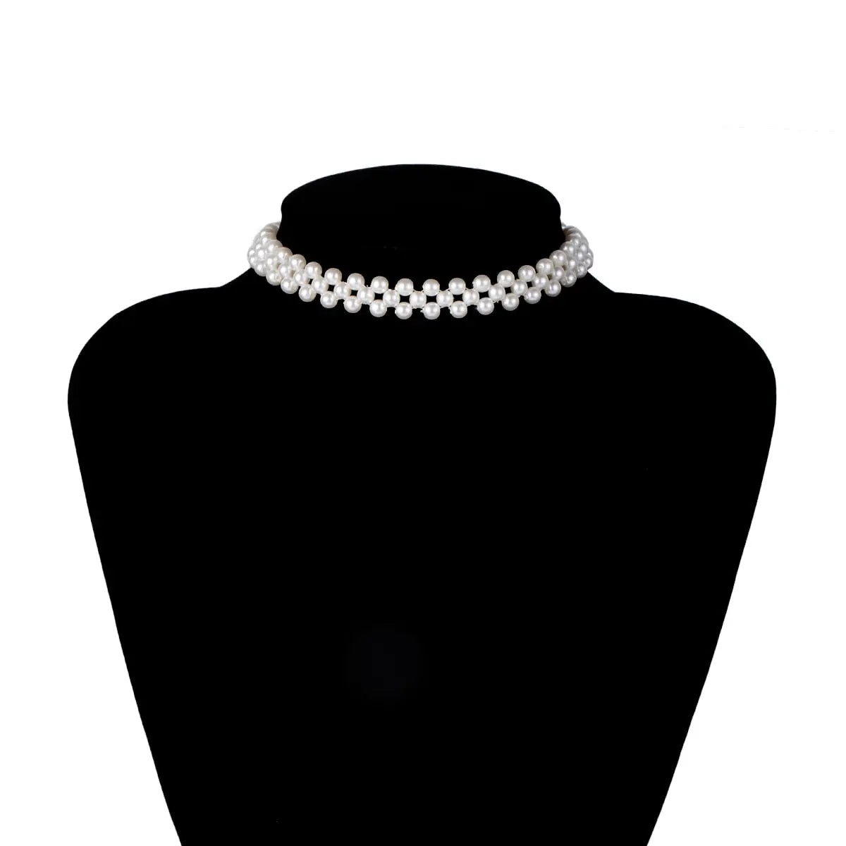 Layered Short Imitation Pearl Choker Necklace for Women - Giftcare 