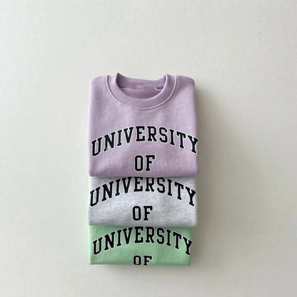 MILANCEL Baby Hoodies Toddler Boys Sweatshirts Toddler Girls Clothes Letter Print Infant Hoodies - Giftcare 