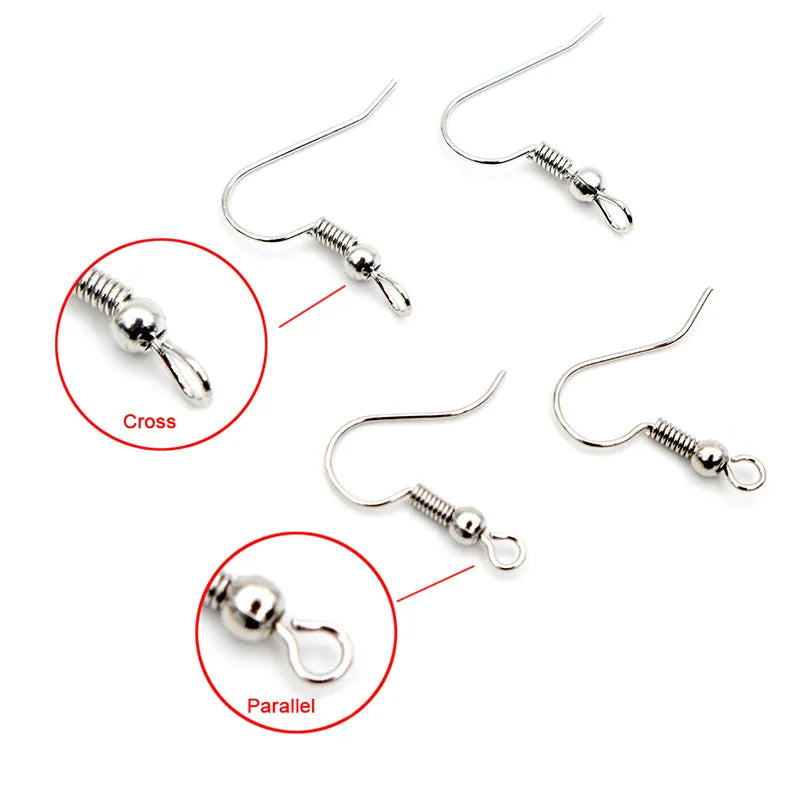 100pcs/lot 20x17mm DIY Earring Findings Earrings Clasps Hooks Fittings DIY Jewelry Making Accessories Iron Hook Earwire Jewelry - Giftcare 