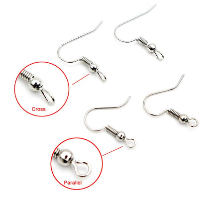 100pcs/lot 20x17mm DIY Earring Findings Earrings Clasps Hooks Fittings DIY Jewelry Making Accessories Iron Hook Earwire Jewelry - Giftcare 