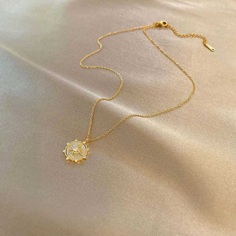 DIEYURO Stainless Steel Fashion