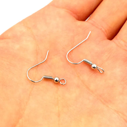100pcs/lot 20x17mm DIY Earring Findings Earrings Clasps Hooks Fittings DIY Jewelry Making Accessories Iron Hook Earwire Jewelry - Giftcare 
