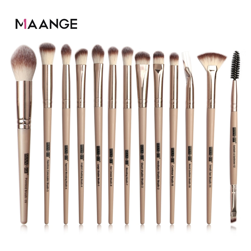 MAANGE Makeup Brushes Pro Pink Brush Set - Giftcare 