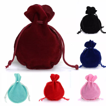 1-10pcs/lot Drawstring Velvet Bag Drawstring Calabash Pouch Jewelry Packaging Bag Wedding/Christmas Favor Pouches & Gift Bags - Giftcare 