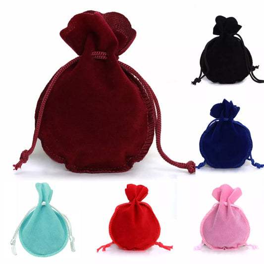 1-10pcs/lot Drawstring Velvet Bag Drawstring Calabash Pouch Jewelry Packaging Bag Wedding/Christmas Favor Pouches & Gift Bags - Giftcare 