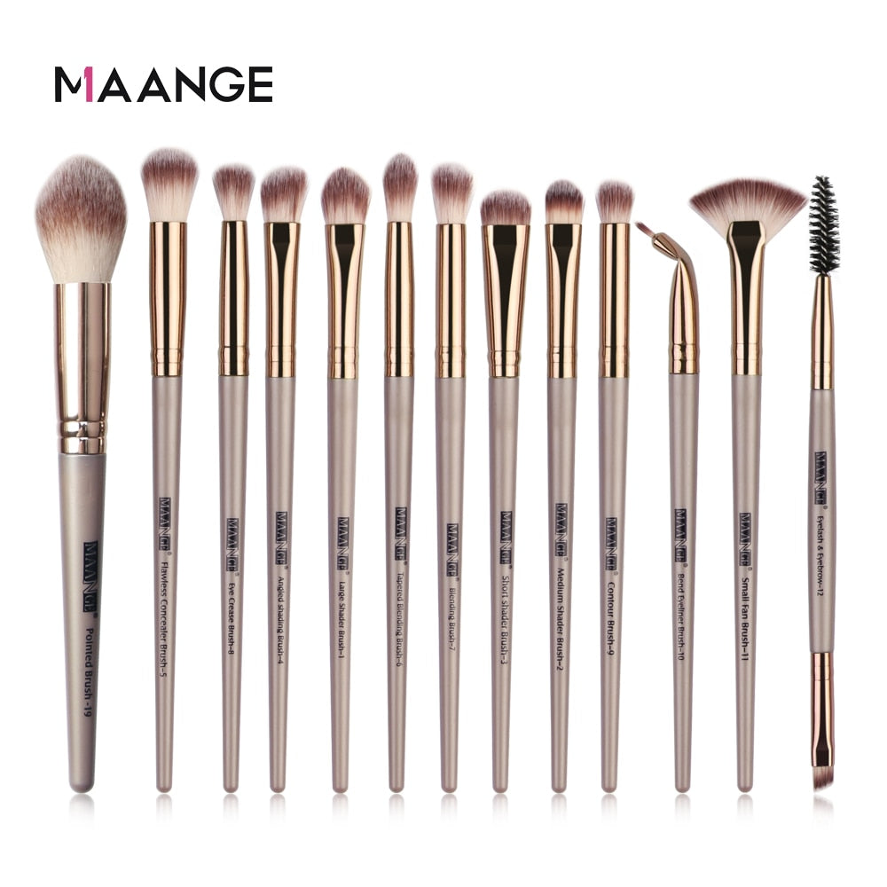 MAANGE Makeup Brushes Pro Pink Brush Set - Giftcare 