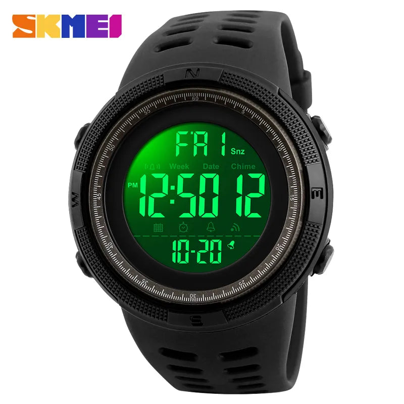 SKMEI Brand Men Sports Watches Fashion Chronos Countdown Waterproof LED Digital Watch Man Military Wrist Watch Relogio Masculino - Giftcare 
