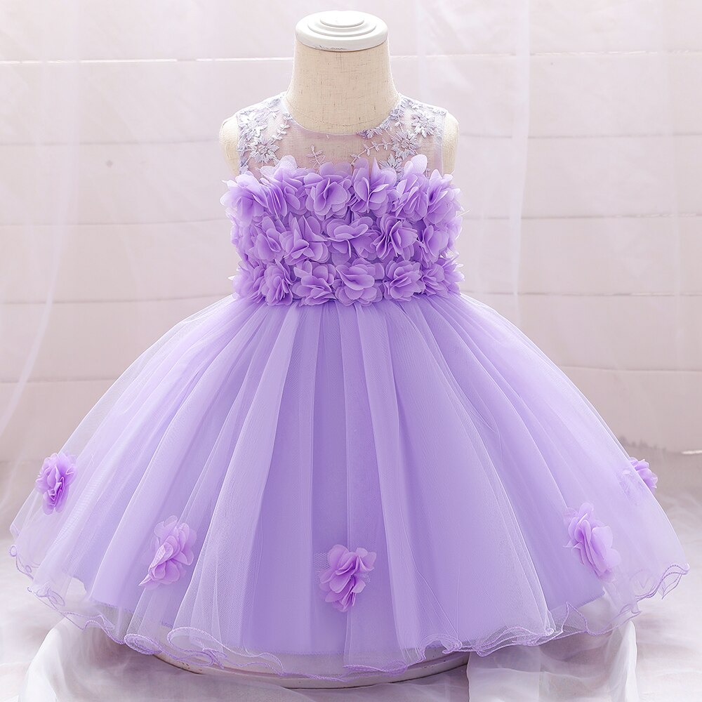 Toddler Girl Party Dresses Baby Dress For Girls 1 Year Birthday Princess Dress Christening Gown Infant Baptism Vestidos Clothes - Giftcare 