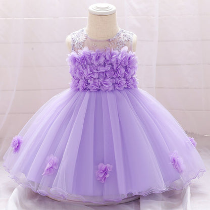 Toddler Girl Party Dresses Baby Dress For Girls 1 Year Birthday Princess Dress Christening Gown Infant Baptism Vestidos Clothes - Giftcare 