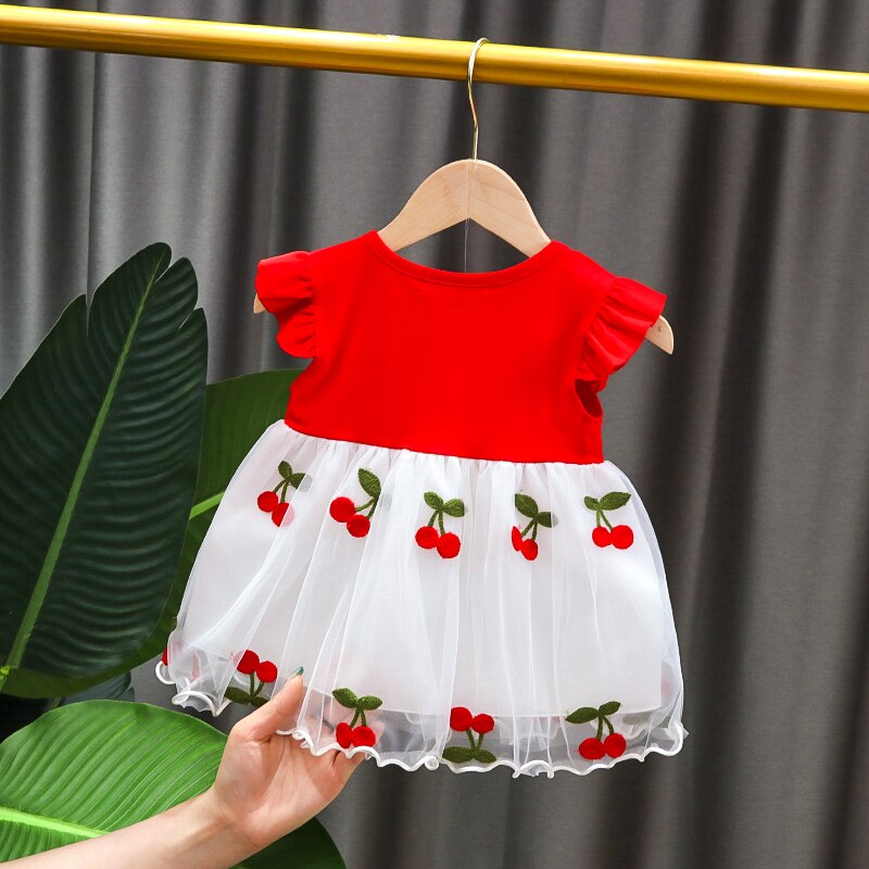 6 9 12 18 24 M baby girls clothes birthday tutu dresses dress for newborn baby girls summer clothing toddler infant baby dress - Giftcare 
