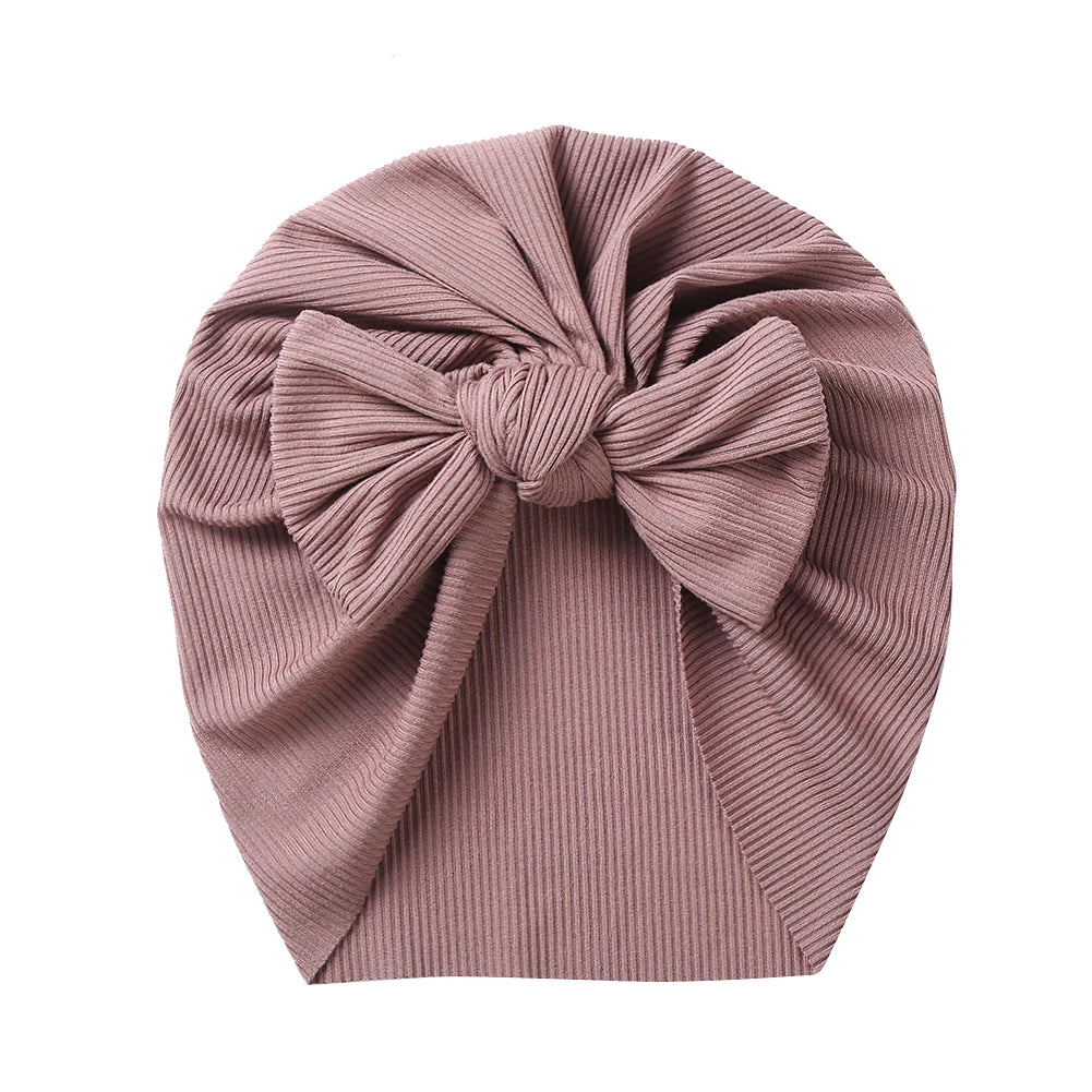 Baby Accessories For Newborn Toddler Kids Baby Girl Boy Turban Cotton Beanie Hat Winter Cap Knot Solid Soft Hospital Caps