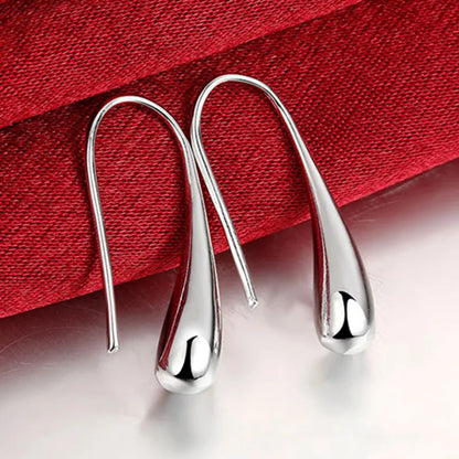 Fashion Wedding Bridal Jewelry Set 925 Silver Jewelry Water Drop Necklace Bangles Rings Earrings Sets For Women Party Gifts - Giftcare 