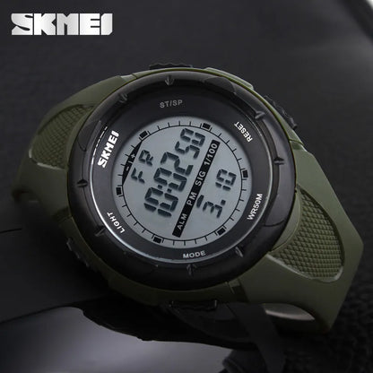 SKMEI Fashion Simple Sport watch Men Military Watches Alarm Clock Shock Resistant Waterproof Digital Watch reloj hombre 1025 - Giftcare 