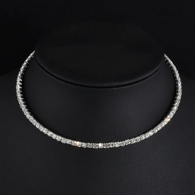 Rhinestone Choker Necklaces Torques Collar Women Statement Jewelry Girl Imitation Pearls Necklace 5 Styles - Giftcare 