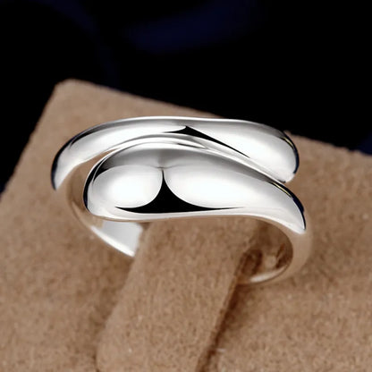 Fashion Wedding Bridal Jewelry Set 925 Silver Jewelry Water Drop Necklace Bangles Rings Earrings Sets For Women Party Gifts - Giftcare 