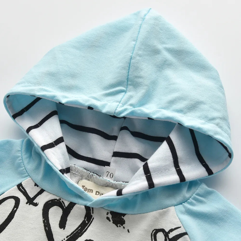 top and top Baby Clothing Set Autumn Spring Newborn Baby Boy Girl Clothes Hooded Tops+Flowers Pants 2PCS Pullovers Infant Outfit - Giftcare 