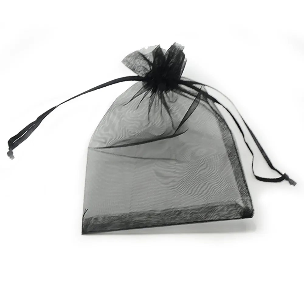 100pcs 24 Colors Jewelry Packaging Bag 5*7 7*9 9*12 10*15cm Organza Bags Gift Storage Wedding Drawstring Pouches Wholesales - Giftcare 