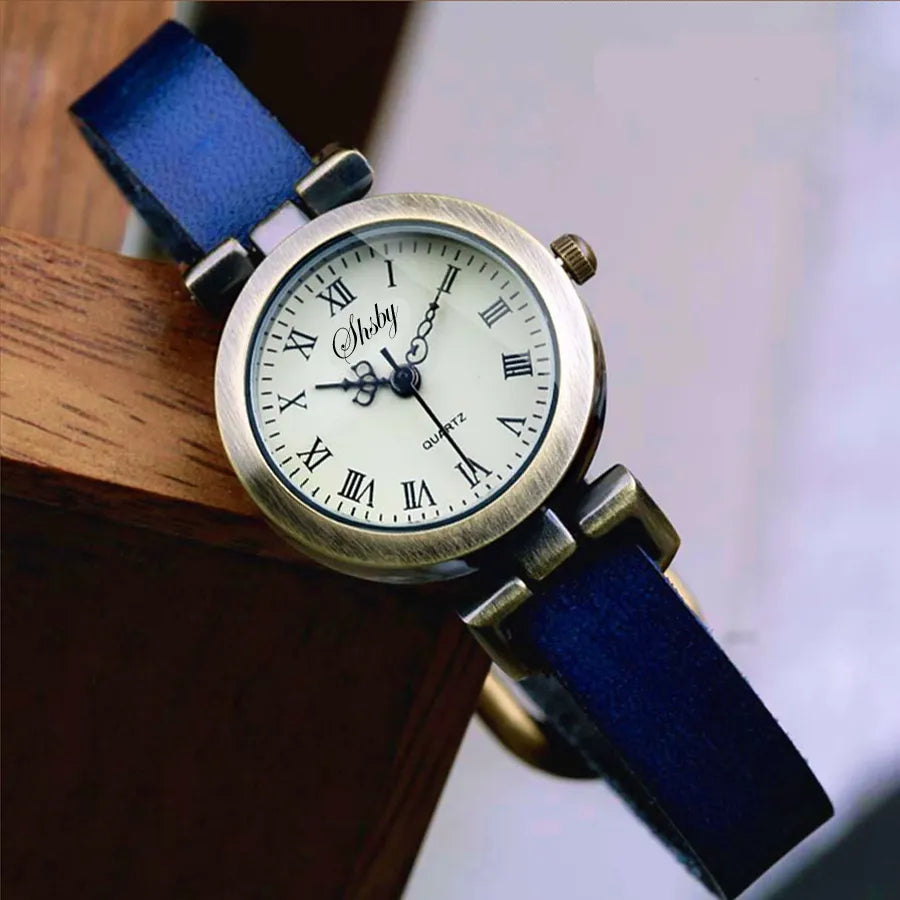 Shsby New Fashion Hot-Selling Leather Female Watch ROMA Vintage Watch Women Dress Watches - Giftcare 
