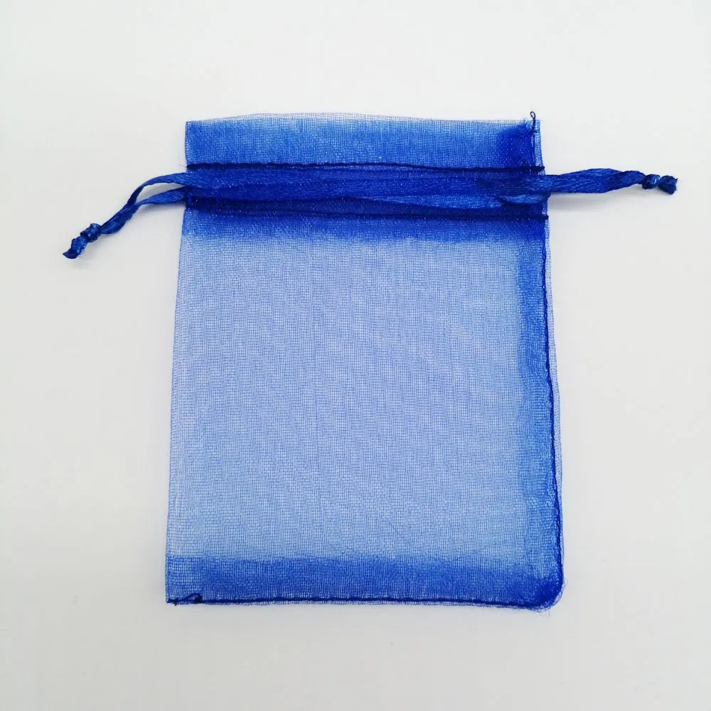 100pcs/lot 5x7/7x9/10x15cm Organza Jewelry Bags Pouch Organza Drawstring Bag Jewelry Packaging For Jewelry Pouches Jewellery Bag - Giftcare 