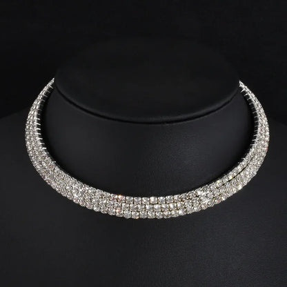 Rhinestone Choker Necklaces Torques Collar Women Statement Jewelry Girl Imitation Pearls Necklace 5 Styles - Giftcare 