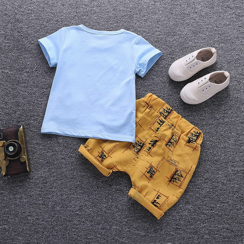 Baby Boy Clothes Summer Children Clothing Cartoon New Kids Cotton Cute  Sets Baby Boy Outfit Costumes Baby Clothing Set - Giftcare 