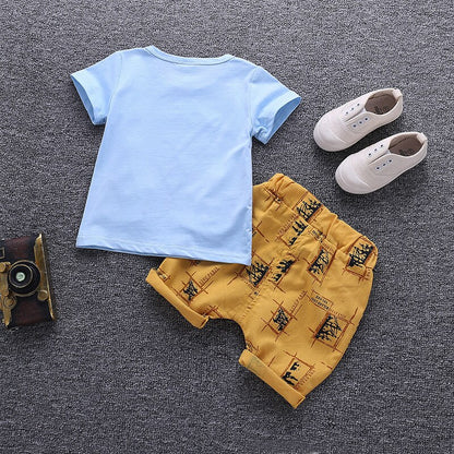 Baby Boy Clothes Summer Children Clothing Cartoon New Kids Cotton Cute  Sets Baby Boy Outfit Costumes Baby Clothing Set - Giftcare 