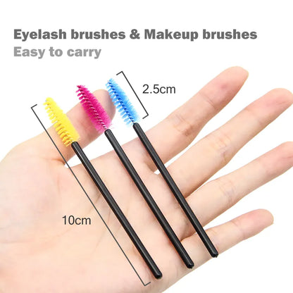 Disposable Eyelash Extension 5/50Pcs Eyebrow brush Mascara Wand Applicator Spoolers Eye Lashes Cosmetic Brushes Set makeup tools - Giftcare 