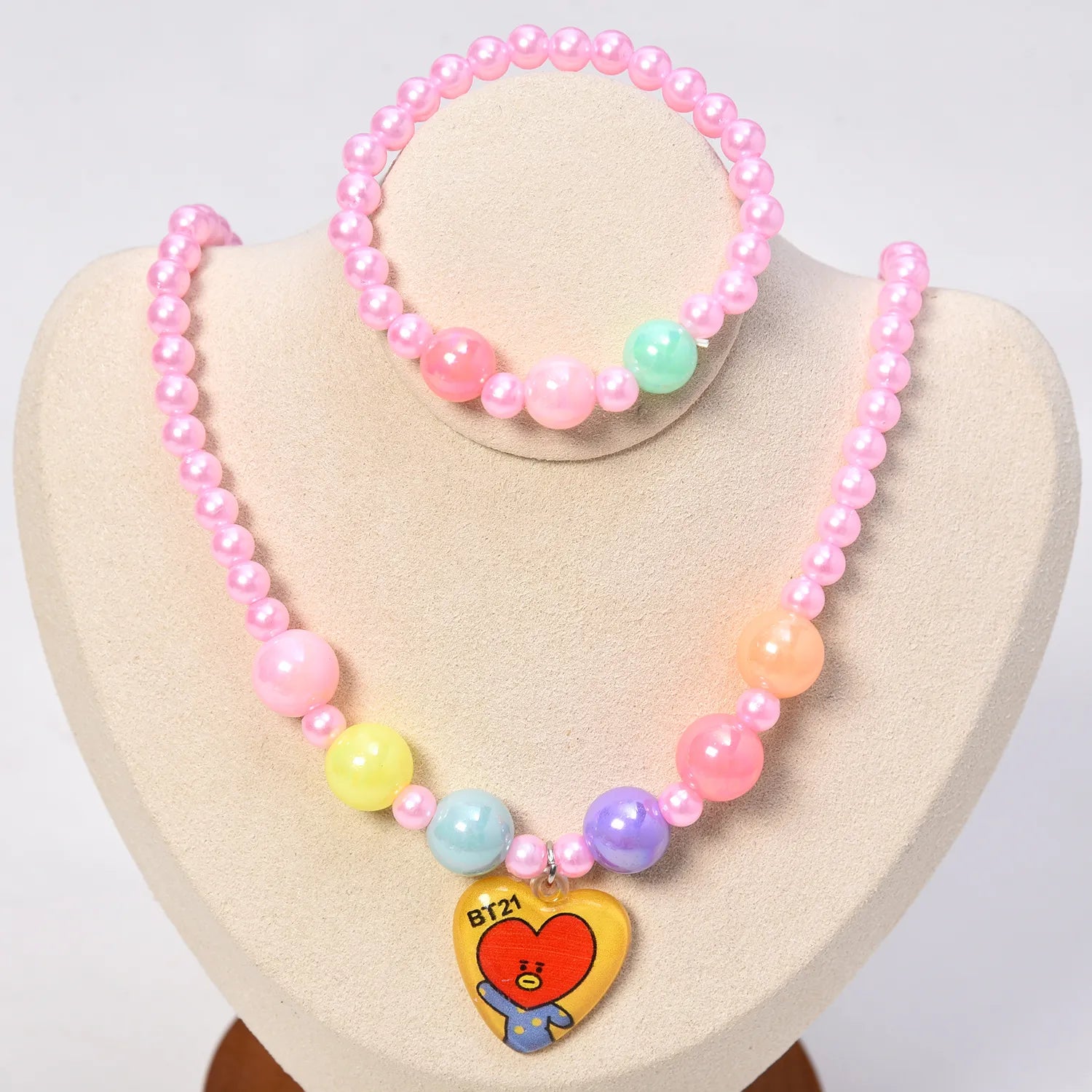 Children's Necklaces Female Unicorn Cartoon Princess Jewelry Girls Bracelets Baby Accessories Kids Jewelry Gifts - Giftcare 