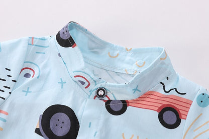 Boys Casual Clothes Set Car Printed Top Shorts Infant Sport Suits Kids Clothes For Summer Baby Boy's Suit Baby Clothing Set - Giftcare 