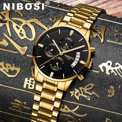 NIBOSI Men Watches Luxury Famous Top Brand Men's Fashion Casual Dress Watch Military Quartz Wristwatches Relogio Masculino Saat - Giftcare 