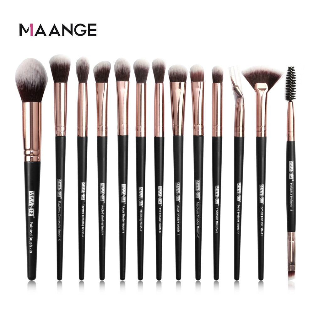 MAANGE Makeup Brushes Pro Pink Brush Set - Giftcare 