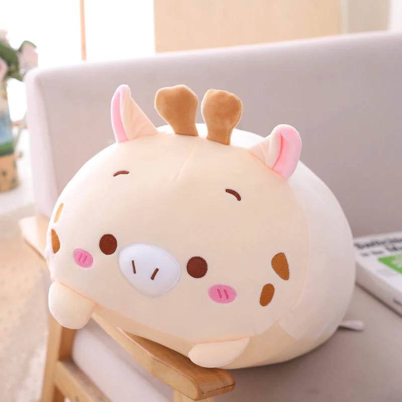20cm Kawaii Animal Dinosaur Pig Cat Bear Plush Toy Soft Panda Hamster Elephant Deer Stuffed Doll Pillow Birthday Gift