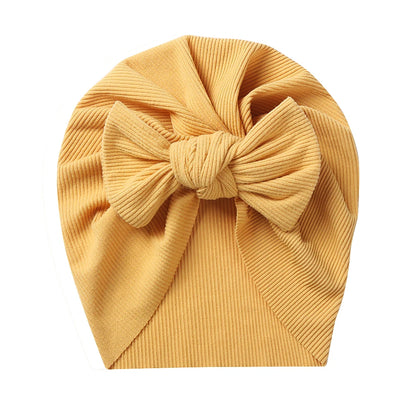 Baby Accessories For Newborn Toddler Kids Baby Girl Boy Turban Cotton Beanie Hat Winter Cap Knot Solid Soft Hospital Caps