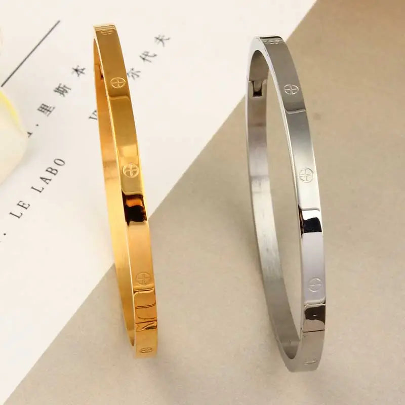 XUANHUA Stainless Steel Cuff Bracelets Bangles For Women Fashion Jewelry Charm Jewelry Accessories Bohemian Stylish Classic - Giftcare 
