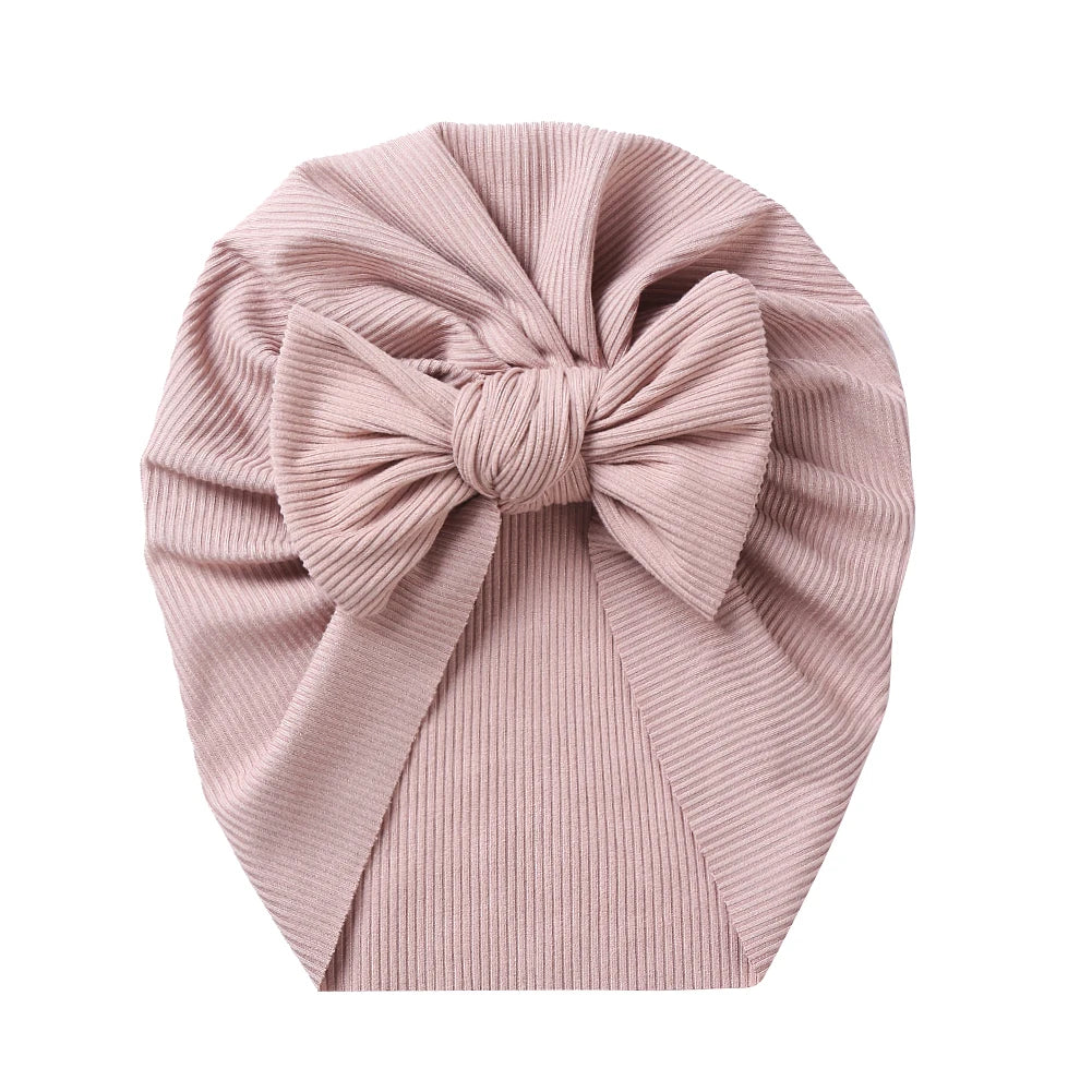 Baby Accessories For Newborn Toddler Kids Baby Girl Boy Turban Cotton Beanie Hat Winter Cap Knot Solid Soft Hospital Caps
