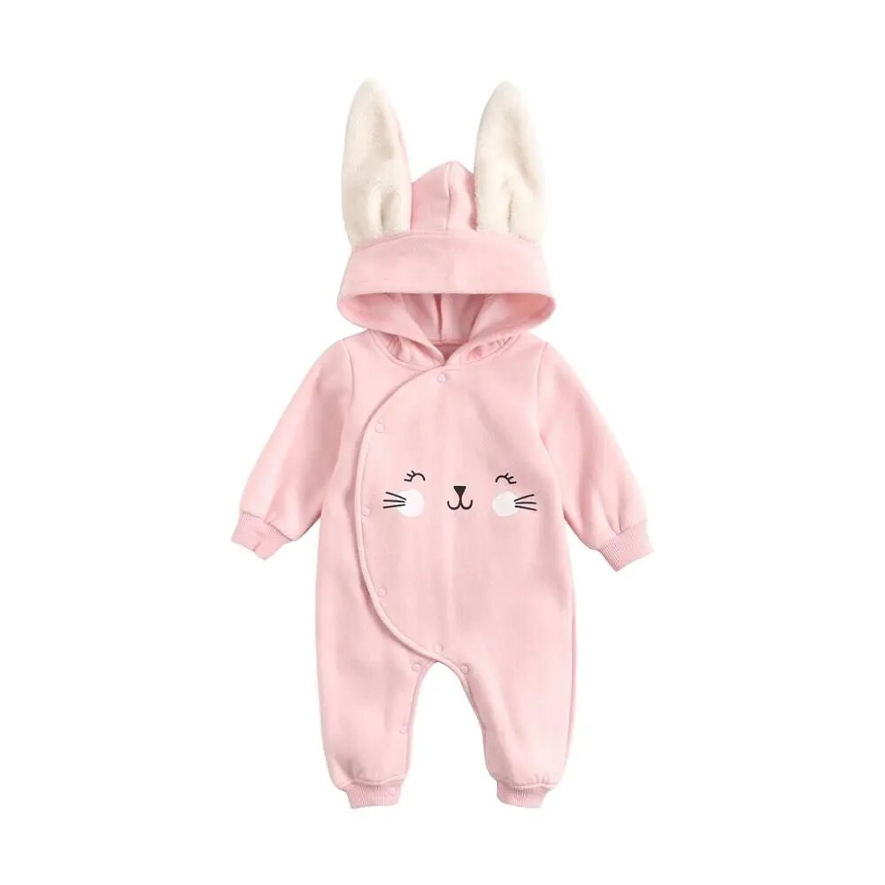 0-3T New Fall Cute Cartoon Infant Toddler Hoodies BabyBoy Autumn Clothing Hooded Romper Jumper Toddler Baby Hoodies - Giftcare 